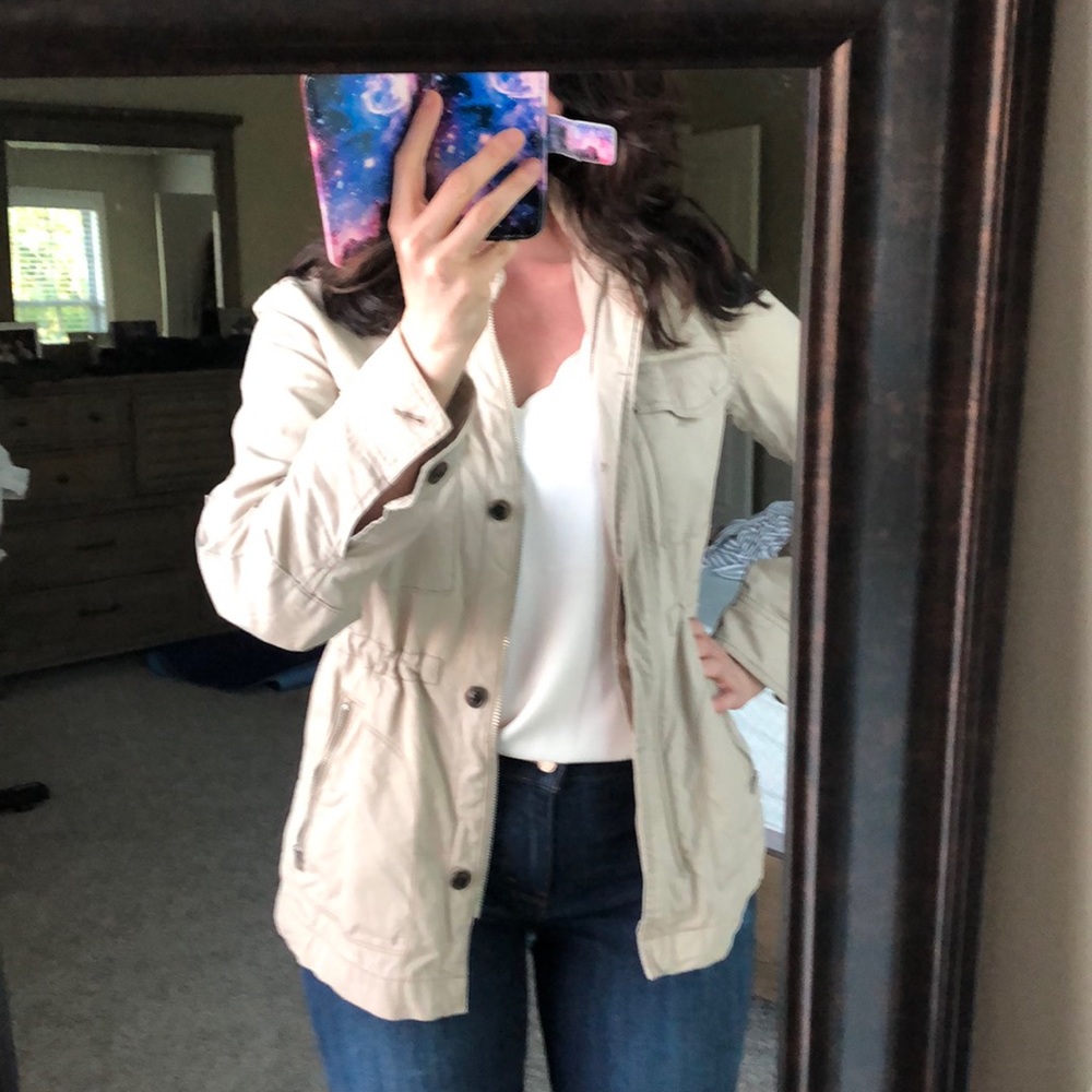 Lightweight khaki safari jacket from Gap
